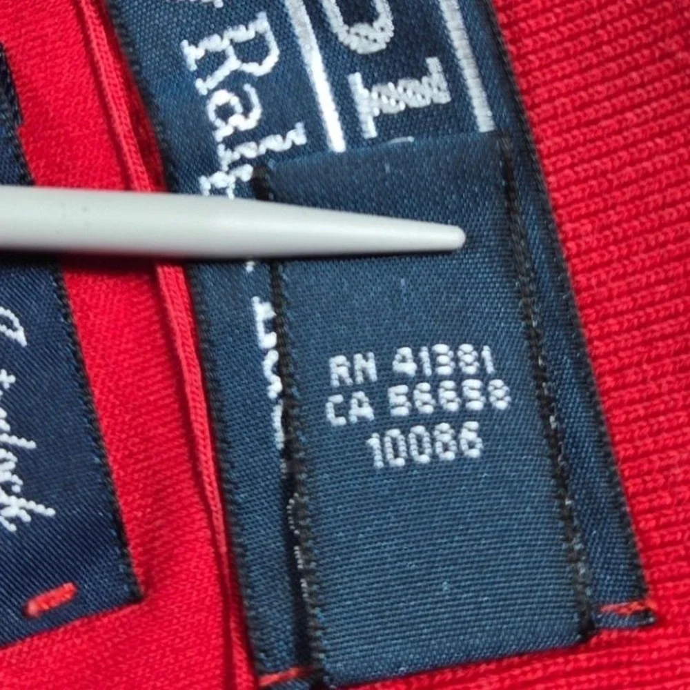 Ralph Lauren Polo‎ Shirt Mens XL Red Short Sleeve Pima Interlock Multicolor Pony - Picture 5 of 7